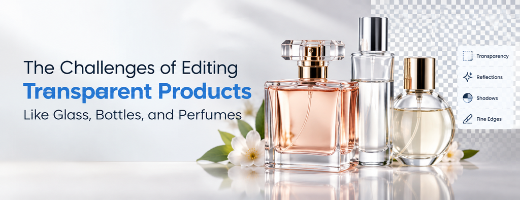 The Challenges of Editing Transparent Products Like Glass, Bottles, and Perfumes  - Cover Image